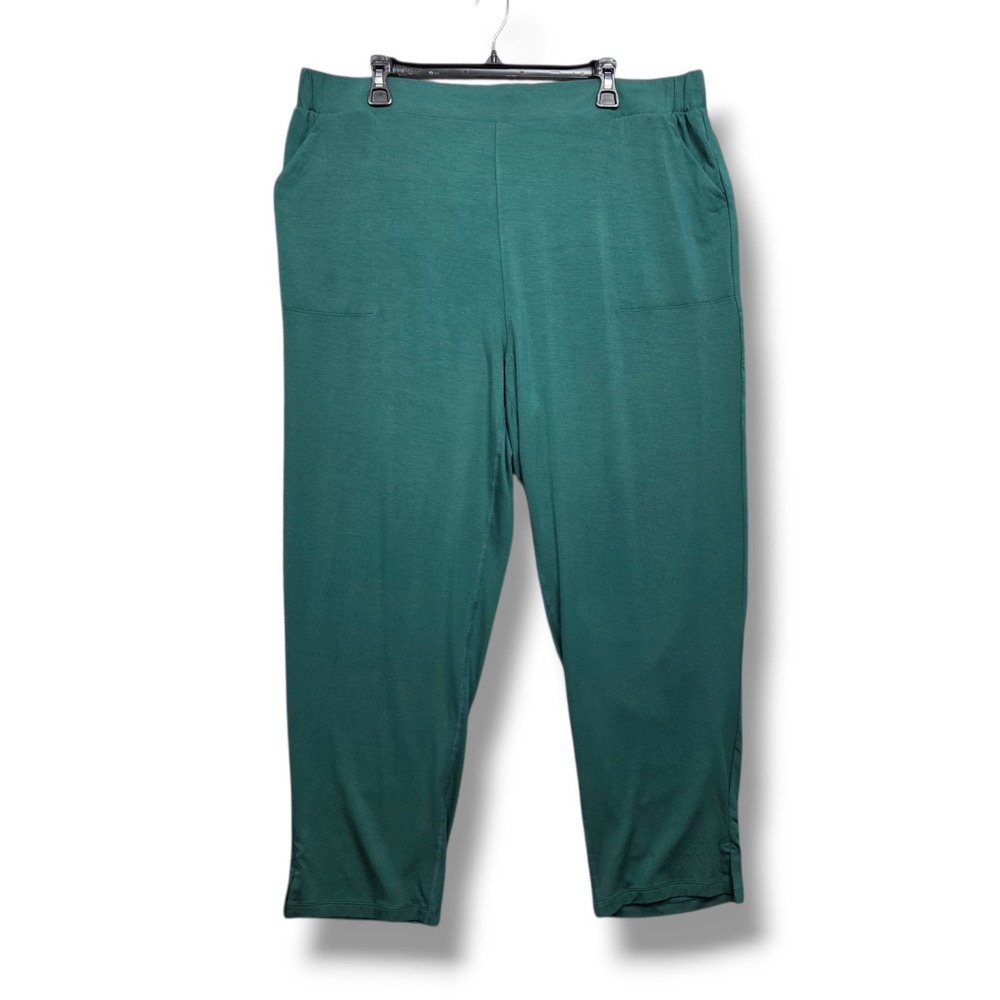 Duluth Trading Co Dang Soft Tapered Ankle Pants Womens XL Green